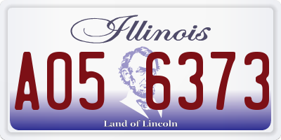 IL license plate A056373