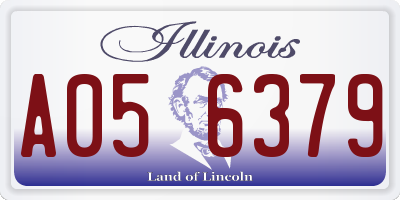 IL license plate A056379