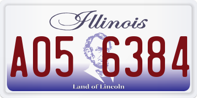 IL license plate A056384