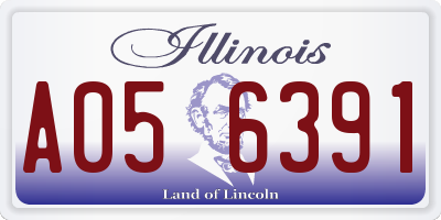 IL license plate A056391