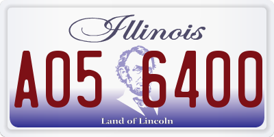 IL license plate A056400