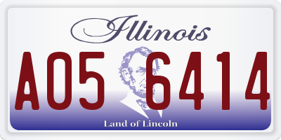IL license plate A056414