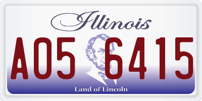 IL license plate A056415