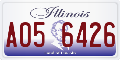 IL license plate A056426