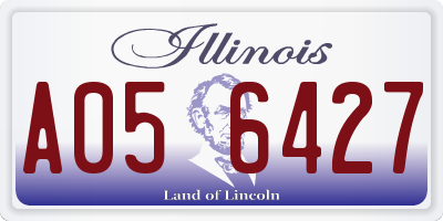 IL license plate A056427