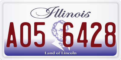 IL license plate A056428