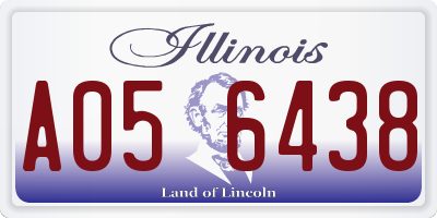 IL license plate A056438