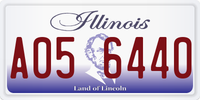 IL license plate A056440