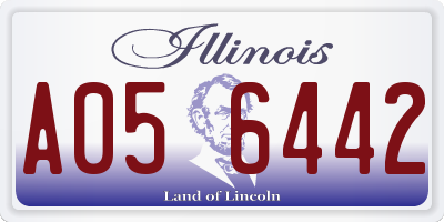 IL license plate A056442