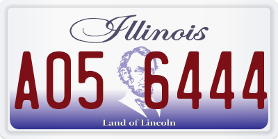 IL license plate A056444