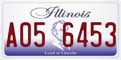 IL license plate A056453