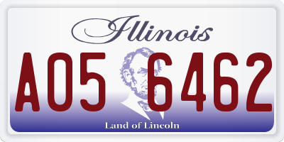 IL license plate A056462
