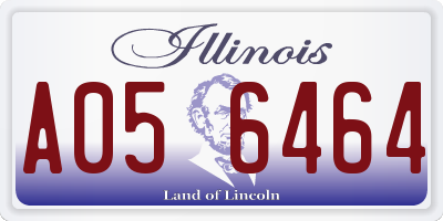 IL license plate A056464