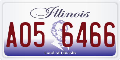 IL license plate A056466