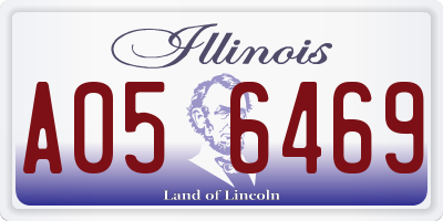 IL license plate A056469