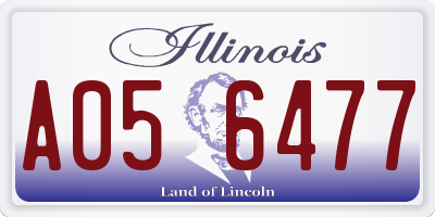 IL license plate A056477