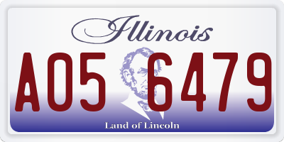 IL license plate A056479
