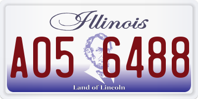 IL license plate A056488