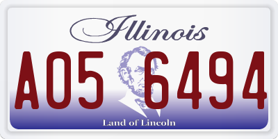 IL license plate A056494