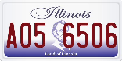 IL license plate A056506