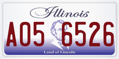 IL license plate A056526