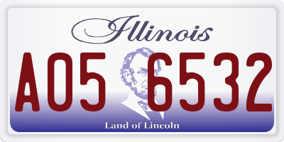 IL license plate A056532