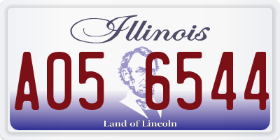 IL license plate A056544