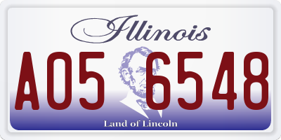 IL license plate A056548