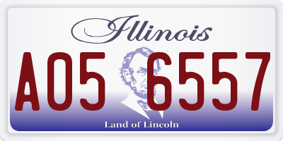 IL license plate A056557