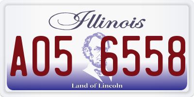 IL license plate A056558