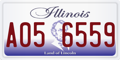 IL license plate A056559