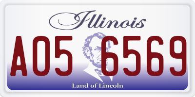 IL license plate A056569