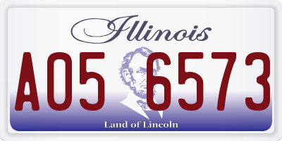 IL license plate A056573