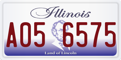 IL license plate A056575