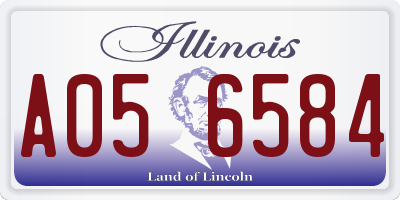 IL license plate A056584