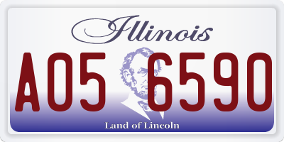 IL license plate A056590