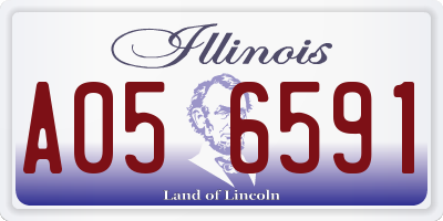 IL license plate A056591