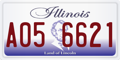 IL license plate A056621