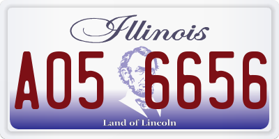 IL license plate A056656