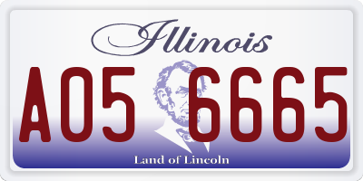 IL license plate A056665