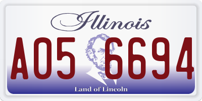 IL license plate A056694