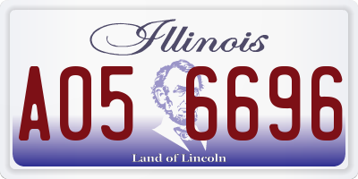 IL license plate A056696
