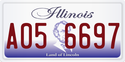 IL license plate A056697