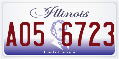 IL license plate A056723