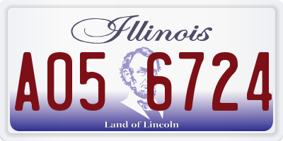 IL license plate A056724