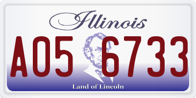 IL license plate A056733