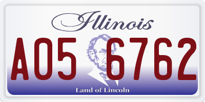 IL license plate A056762