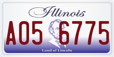 IL license plate A056775