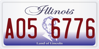 IL license plate A056776