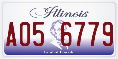 IL license plate A056779